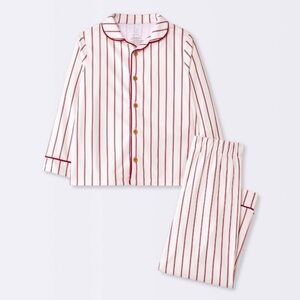 Toddler Girls' 2pc Striped Pajama Set - Cloud
Island™ Cream/Red 5T